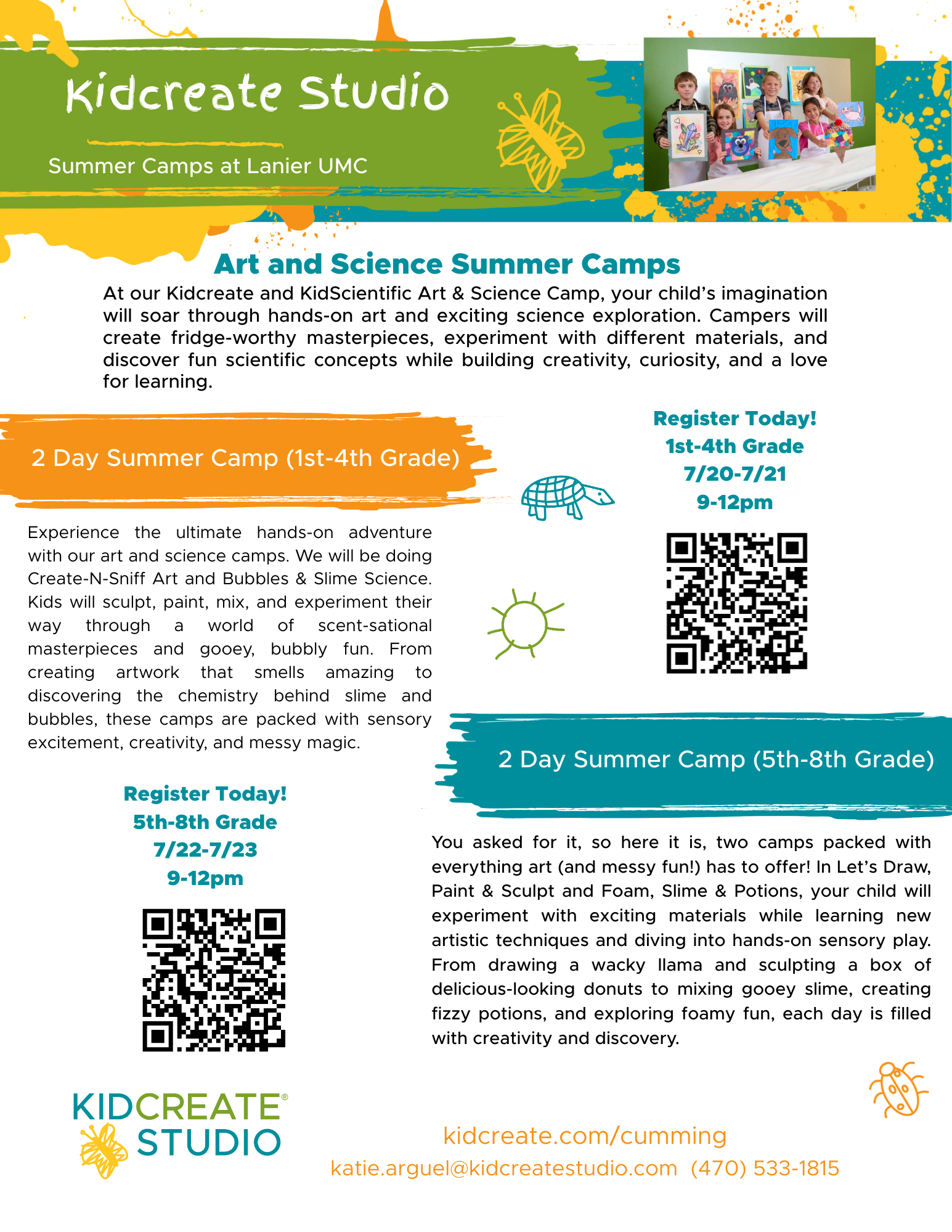 Art and Science Summer Camps