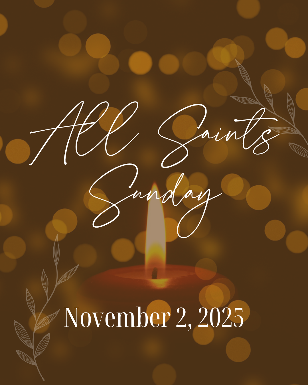 Dark Brown Photocentric All saints day Poster 2