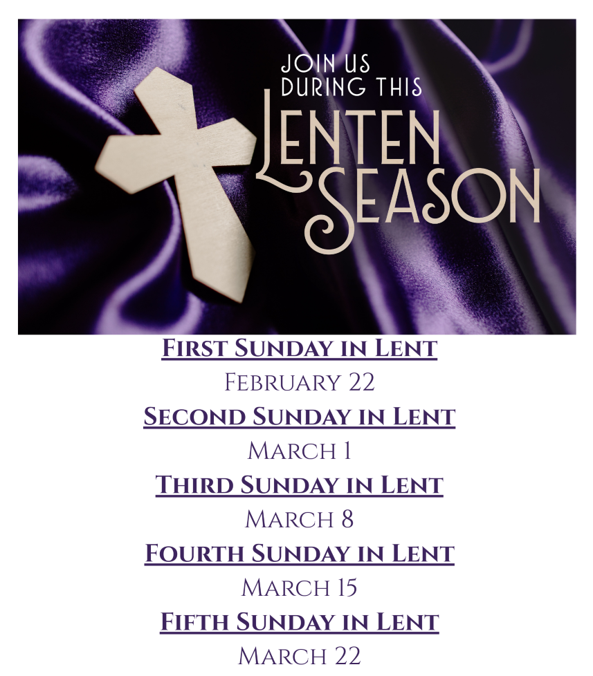 Lenten Schedule 2026 Website