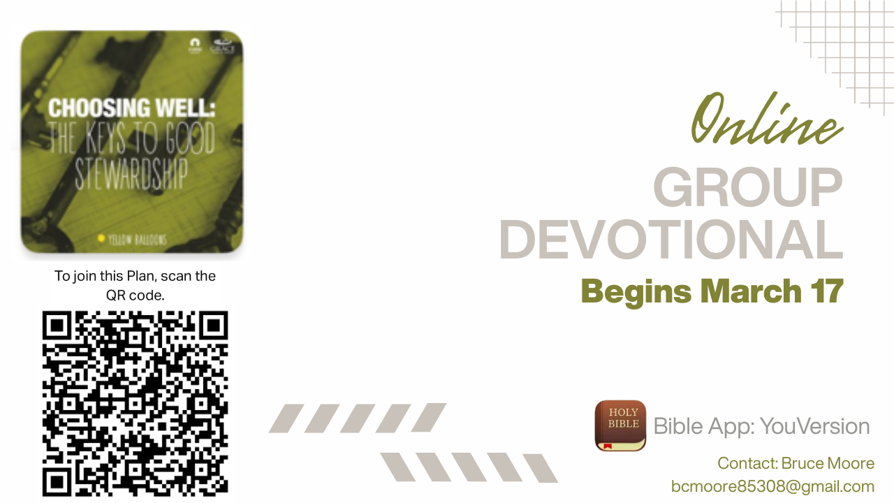 Online Devotional Begins 3.17.26
